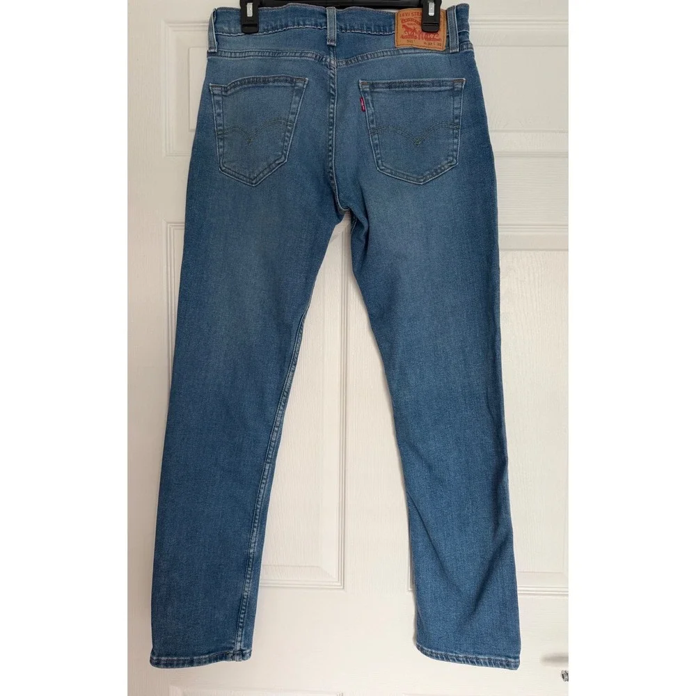 Levis 511 Slim Fit Mens Jeans 32x32 Medium Wash Blue Denim Pants